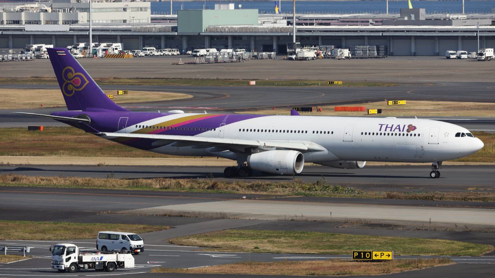 Thai Airways A330 on taxiway
